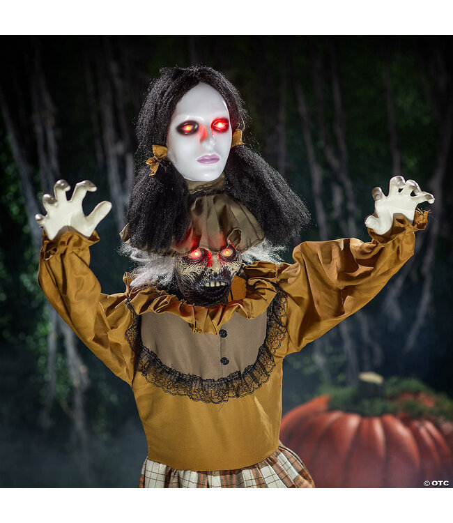 Morris 5 Ft. Standing Creepy Woman Plastic Pop-Up Halloween Decoration