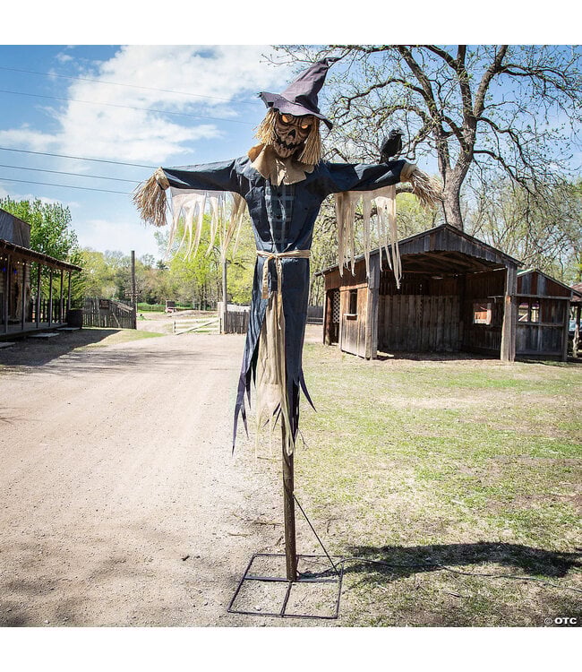 Morris 96" Staked Scarecrow Animated Halloween Prop
