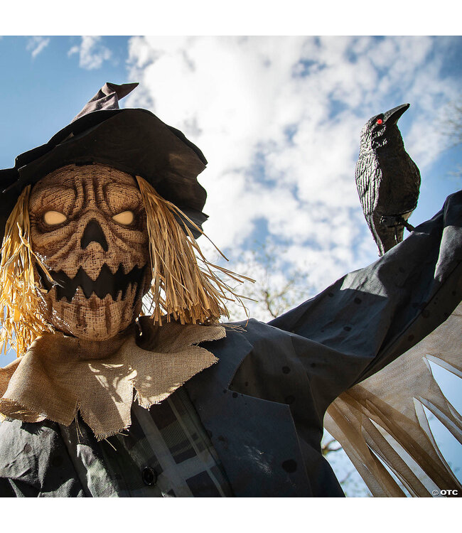 Morris 96" Staked Scarecrow Animated Halloween Prop