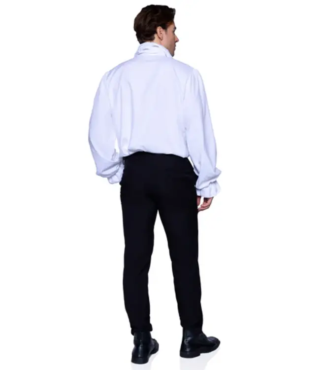 LEG AVENUE RUFFLE FRONT SHIRT