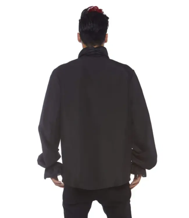 LEG AVENUE RUFFLE FRONT SHIRT