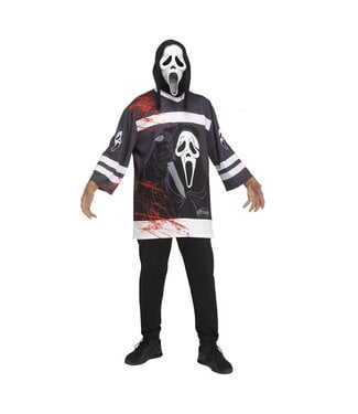 Fun World GHOST FACE HOCKEY JERSEY AND MASK