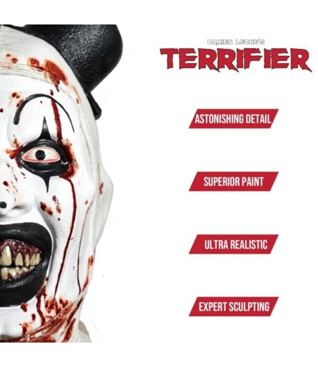 TINSLEY TRANSFERS Art The Clown – Bloody Edition – Terrifier – Latex Mask