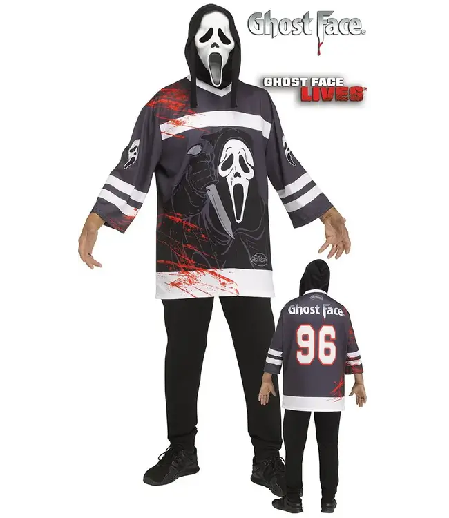 Fun World Ghost Face Mask and Hockey Jersey - Adult Costume