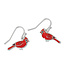 Periwinkle RED CARDINALS POST EARRINGS