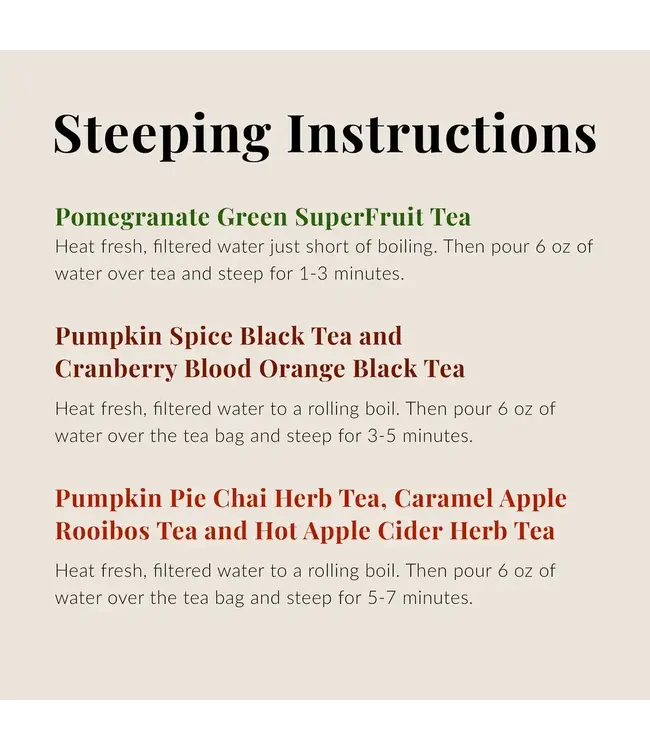 THE REPUBLIC OF TEA Fall Harvest Tea Assortment