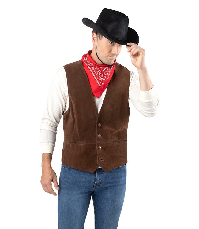 Forum Novelties DLX FELT COWBOY HAT BLACK