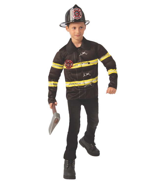 RUBIES FIRE HAT CHILD BLACK