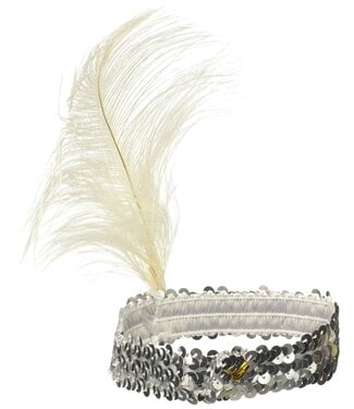 Forum Novelties FLAPPER HEADBAND SILVER