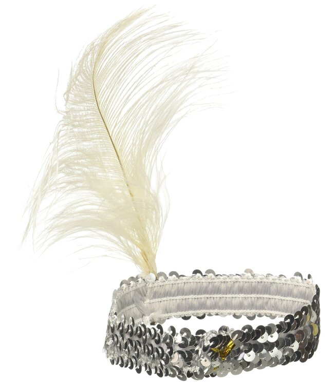 Forum Novelties FLAPPER HEADBAND SILVER
