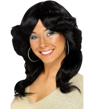 SMIFFY'S 70s Flick Wig, Black