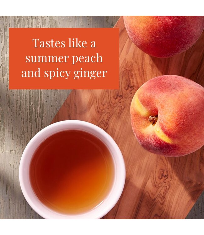 THE REPUBLIC OF TEA Ginger Peach Black Tea Bags-50 Count