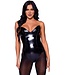 LEG AVENUE VINYL BONED BODYSUIT