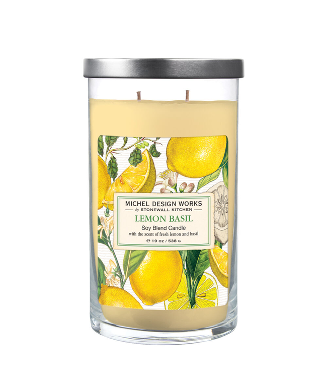 MICHEL DESIGN WORKS 19oz CANDLE LEMON BASIL