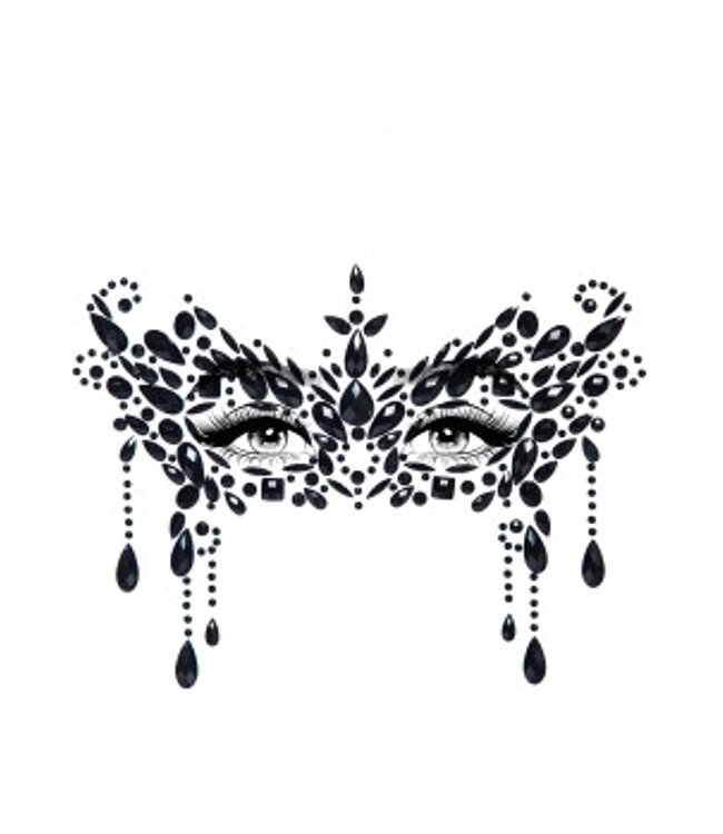 LEG AVENUE CLEAR MASQUERADE FACE JEWELS