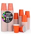 CROWN DISPLAY 100CT 9oz  PAPER CUPS ORANGE