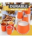 CROWN DISPLAY 100CT 9oz  PAPER CUPS ORANGE