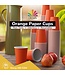 CROWN DISPLAY 100CT 9oz  PAPER CUPS ORANGE