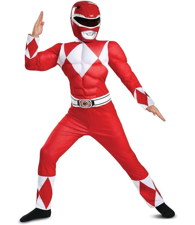 DISGUISE RED RANGER MUSCLE