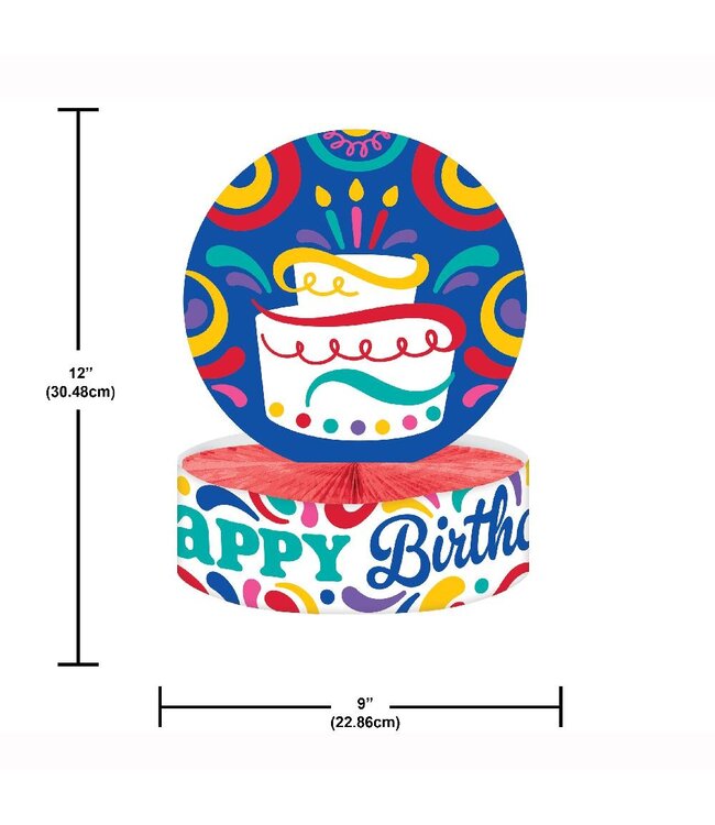 Creative Converting CENTERPIECE BIRTHDAY SWIRLS