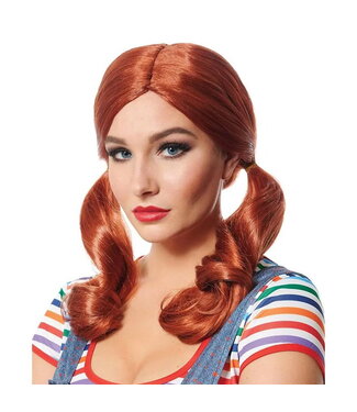 FRANCO EVIL DOLL LADIES RED WIG