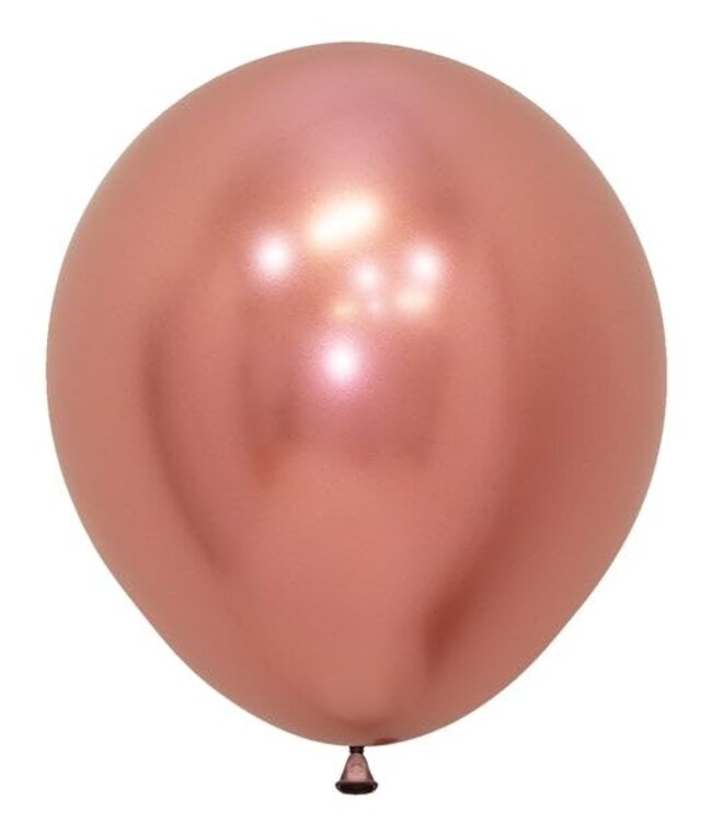 Sempertex 18" REFLEX ROSE GOLD 6 count