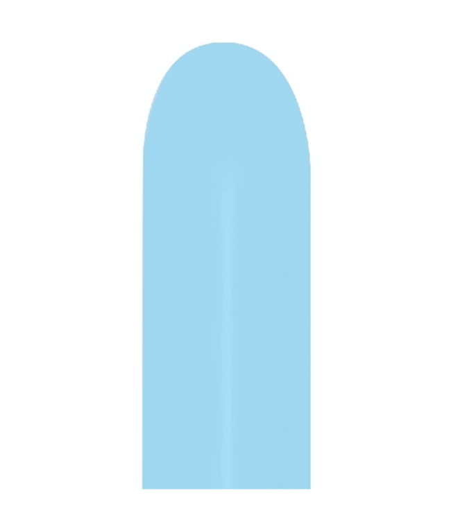 Sempertex 50CT 260 PASTEL MATTE BLUE NOZZLE UP