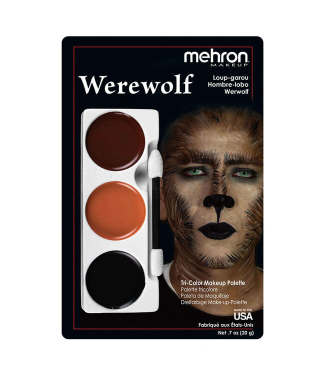 MEHRON Tri-Color Makeup Palette Skeleton