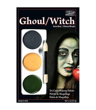 MEHRON Tri-Color Makeup Palette Ghoul/Witch