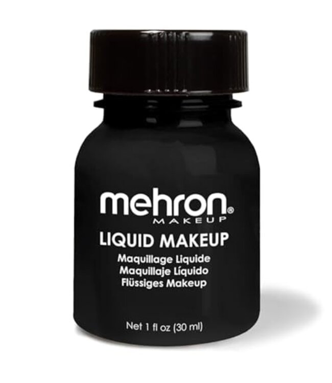 MEHRON Liquid Makeup Body & Hair - 1 oz - Black
