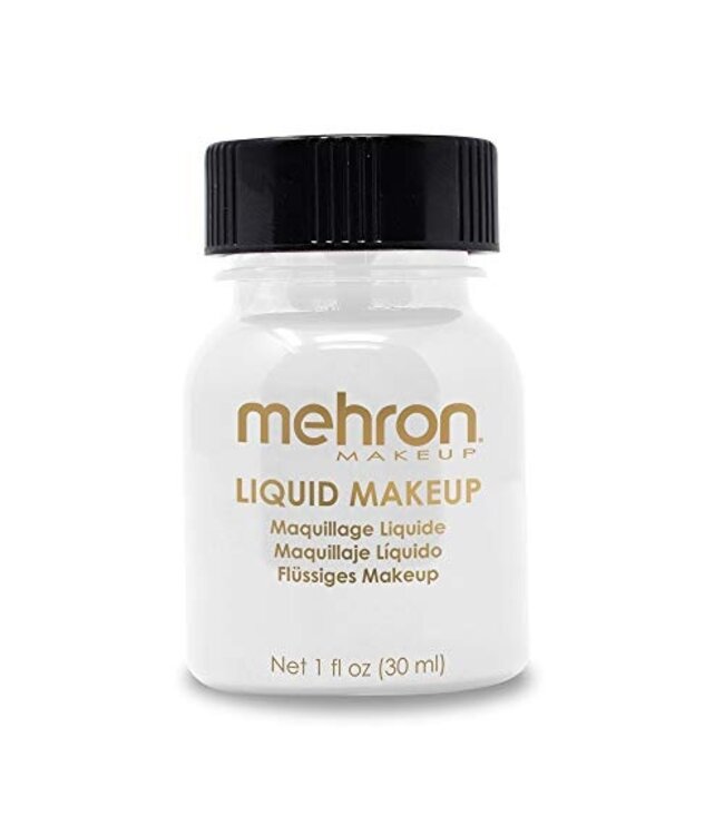MEHRON Liquid Makeup Body & Hair - 1 oz - White