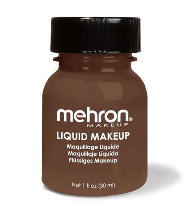 MEHRON Liquid Makeup Body & Hair - 1 oz - Brown