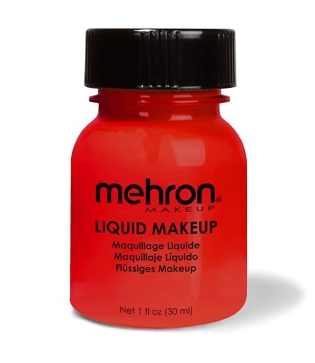 MEHRON Liquid Makeup Body & Hair - 1 oz - Red