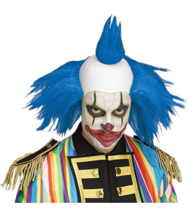 Fun World TWISTED CLOWN WIG BLUE