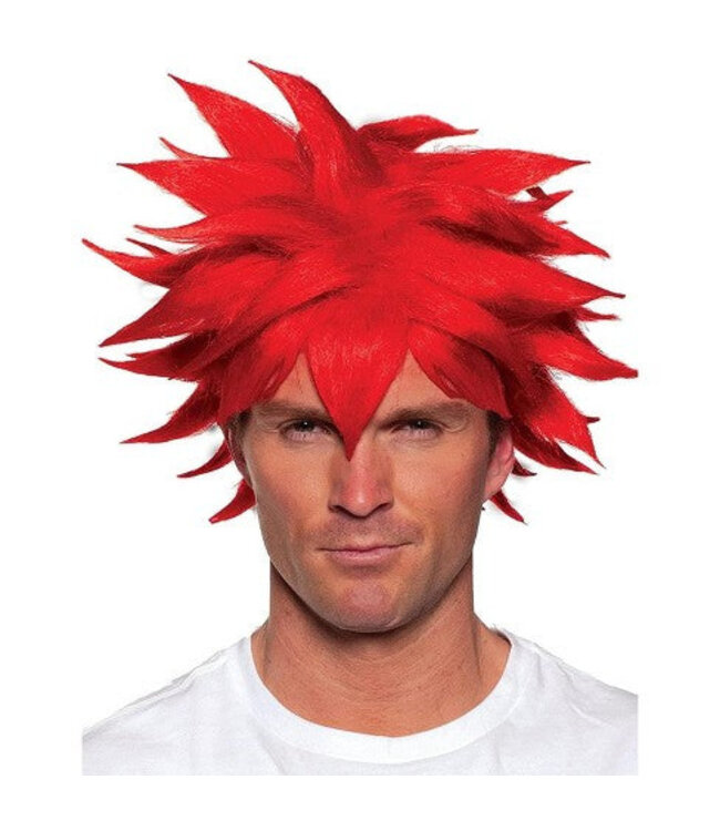 UNDERWRAPS CRUNCHYROLL ANIME SPIKY WIG RED