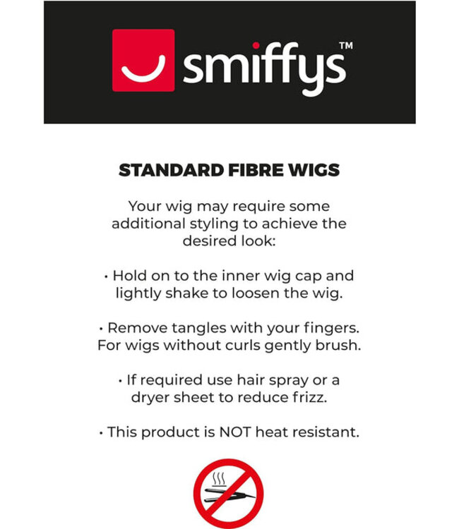 SMIFFY'S R'n'B Star Wig, Black