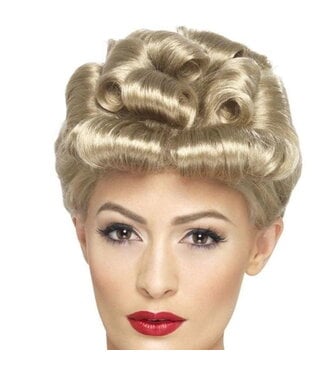 SMIFFY'S 40s Vintage Wig, Blonde