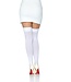 LEG AVENUE THIGH HI OPAQUE WHITE