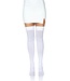 LEG AVENUE THIGH HI OPAQUE WHITE