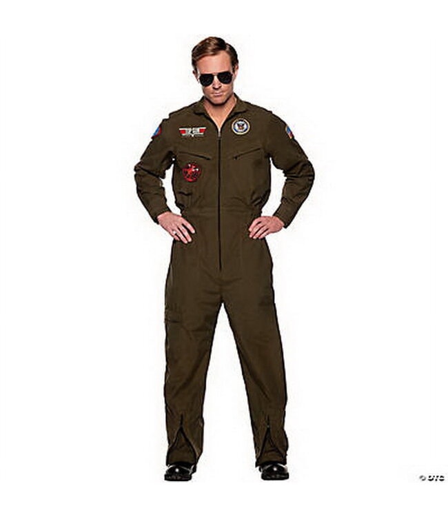 UNDERWRAPS Officially Licnesed US Navy™ TOPGUN Men's Pilot Jumpsuit XXL