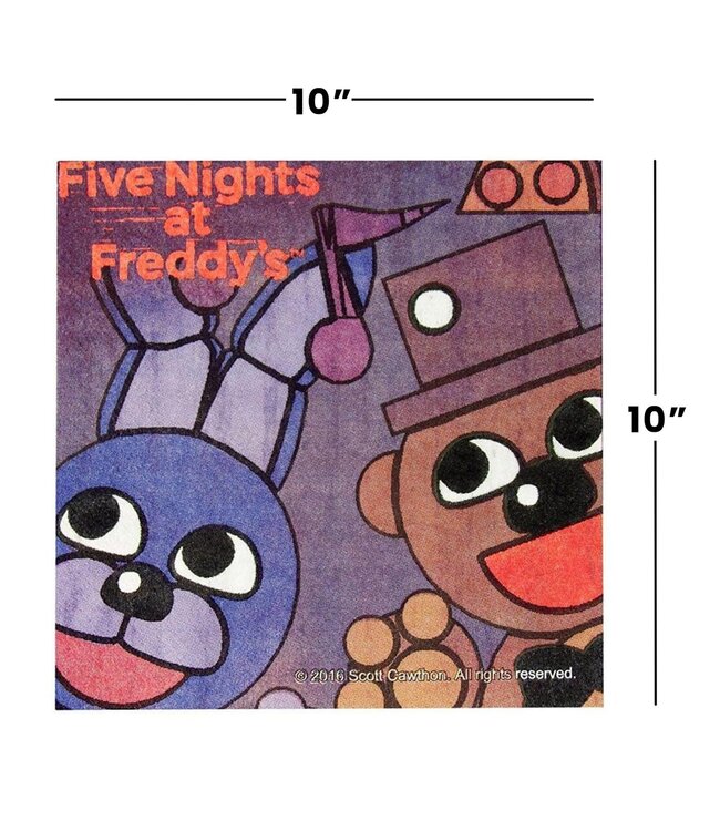 Forum Novelties Five Nights at Freddy's Beverage Napkins - 16 Count
