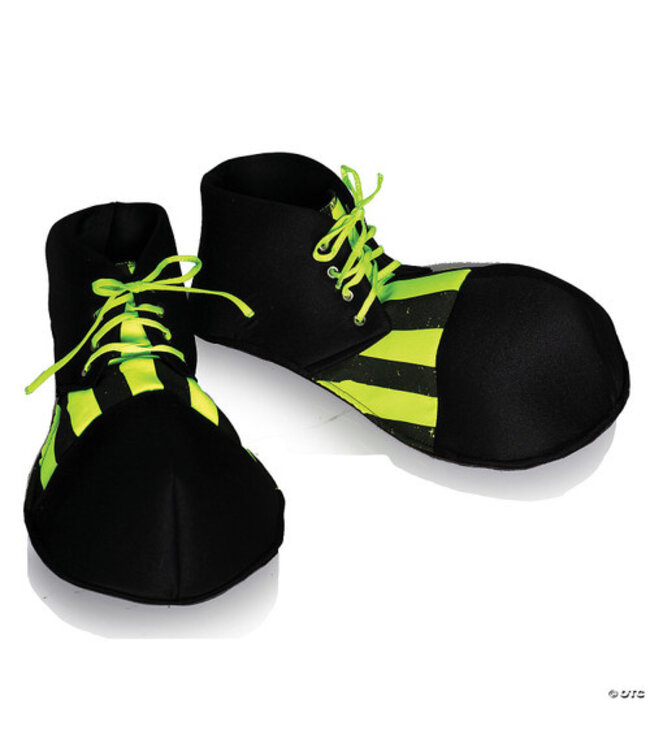 UNDERWRAPS Clown Shoes Blacklight Reactive Black & Yellow