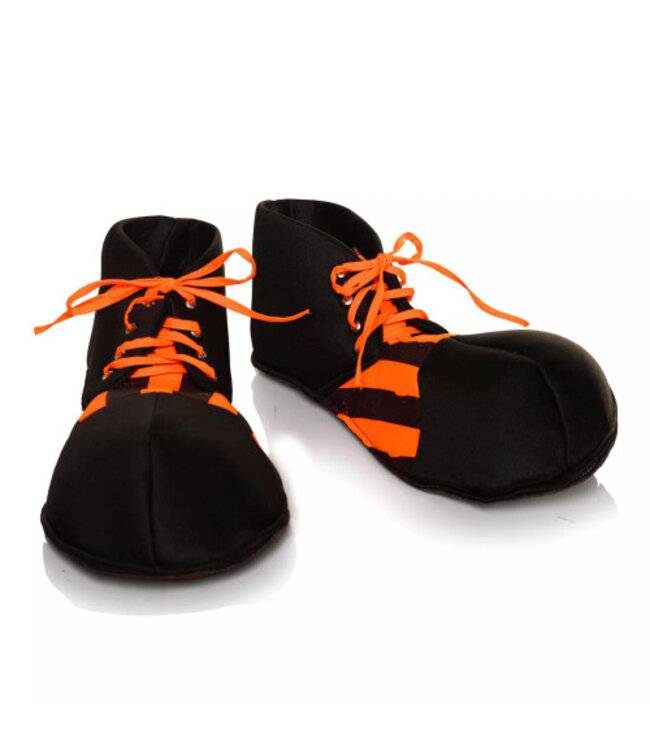 UNDERWRAPS Clown Shoes Blacklight Reactive Black & Orange