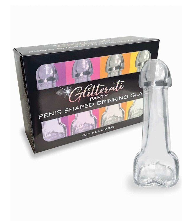 GLITTERATI 4CT Penis Shot Glasses