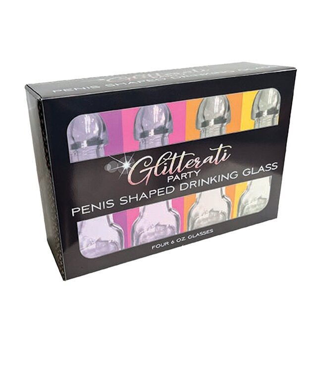 GLITTERATI 4CT Penis Shot Glasses