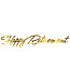 BEISTLE Foil Happy Retirement Streamer - 5.5 Foot