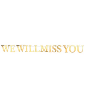 BEISTLE Foil We Will Miss You Streamer - 6.5 Foot