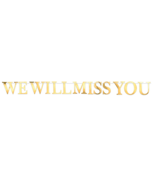 BEISTLE Foil We Will Miss You Streamer - 6.5 Foot