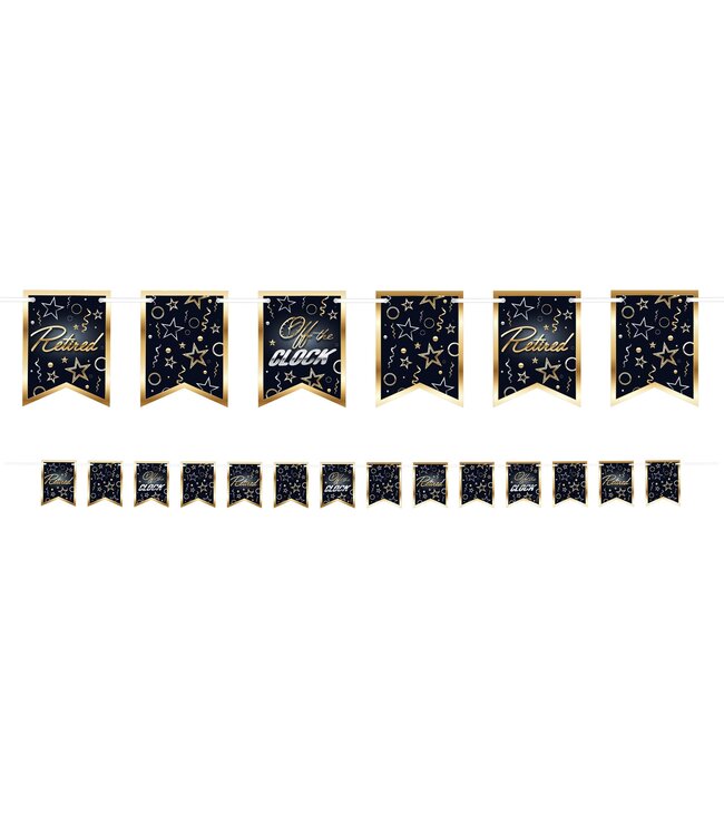 BEISTLE Happy Retirement Streamer - 6" x 8'