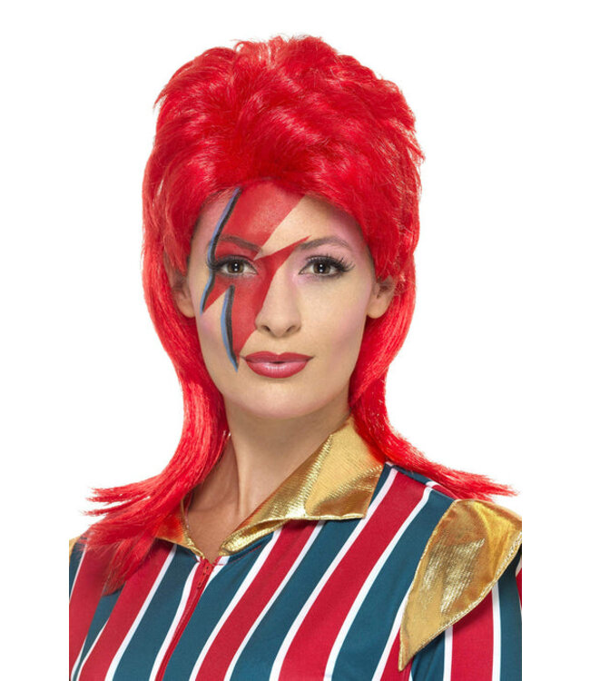 SMIFFY'S Space Superstar Wig, Red